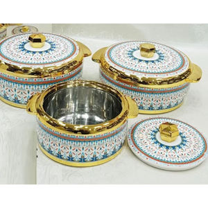 Casserole Vaisselle en gros Hot Pot en acier inoxydable avec travail de peinture à la main Pot de serveur de nourriture à bas prix - Product Image 5