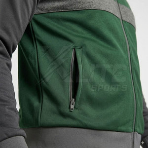 Wholesale Men's <b>Track</b> <b>Jacket</b> Stand Collar Front Logo Breathable Winter Full Zip Sports <b>Jacket</b> for Gym Running Training Teamwear - Product Image 5