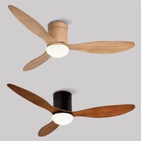 Chine vente directe ABS plastique DC moteur LED 3 lames 42 pouces télécommande fréquence Conversion ventilateur de plafond