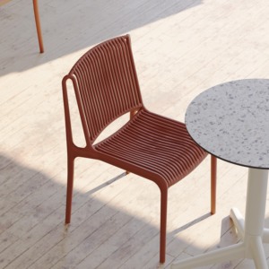 Chaise de salle à manger empilable en plastique contemporaine pour la maison, le bar, l'appartement, l'atelier - Product Image 6