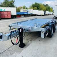 Remorque tandem Moslein TMH 2 à plateau fermé, nouvelle remorque de transport de déchets robuste
