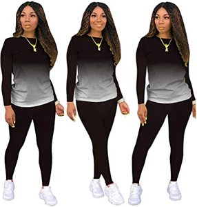 Sudaderas personalizadas para mujer Sudadera con capucha de cuello redondo y pantalones de chándal Conjunto informal de dos piezas de gran tamaño Joggers de invierno para mujer - Product Image 1