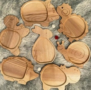 Plateau à fruits et à en-cas en bambou écologique de conception européenne, assiette jetable pour les fêtes et les hôtels, plateau à dîner Love Nut - Product Image 5