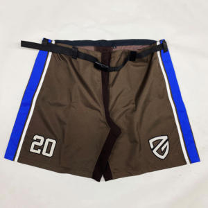 Camiseta de hockey sobre hielo de poliéster 100% para práctica de equipo deportivo y pantalones cortos hechos a medida para hombres, pantalones cortos de uniforme de hockey sobre hielo para hombres - Product Image 1