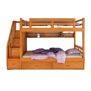 Lit superposé en bois au design de luxe de haute qualité pour chambre à coucher Mobilier pour enfants Lit pour enfants Super confortable Direct Factory - Product Image 1