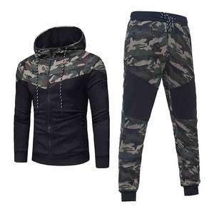 Sweat à capuche de course d'hiver pour hommes XXL sur mesure 100% coton Logo survêtements coupe-vent avec col à capuche nouveau design imprimé camouflage - Product Image 1