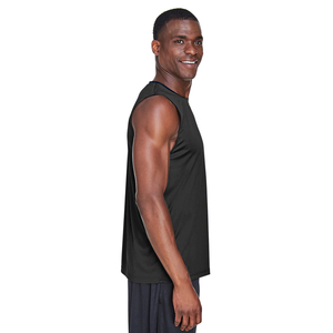 Débardeur pour hommes débardeur d'entraînement athlétique Gym Muscle Tee Fitness respirant sans manches T-Shirt pour hommes coupe régulière T-shirts - Product Image 3