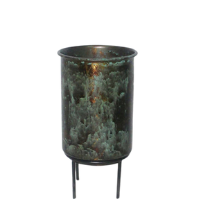 Maceta redonda de hierro superventas con soporte para quemar maceta de cobre para decoración de hogar y boda personalizada a granel - Product Image 3