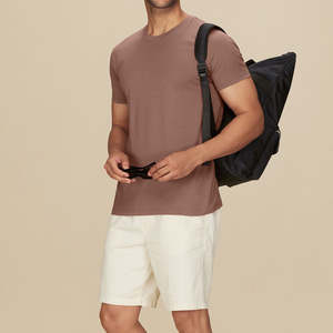 100% Cotton Oversized <b>Tshirt</b> with Custom Logo <b>High</b> Quality Plain Embroidery Private Label Solid Pattern Knitted T Shirt - Product Image 2