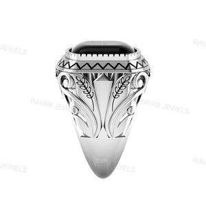 Bague en laiton classique pour hommes bijoux de mode turcs personnalisés d'Inde magnifiques et élégants avec un cadeau de Noël au design simple - Product Image 5