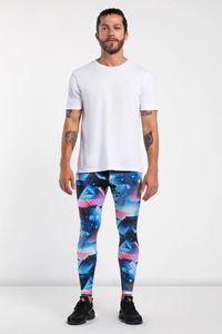 Leggings de sport pour homme en polyester/spandex à séchage rapide, personnalisables par sublimation - Product Image 2