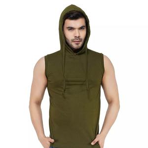 เสื้อกล้ามมีฮู้ดสำหรับผู้ชาย,เสื้อแขนกุดน้ำหนักเบาสำหรับใส่ออกกำลังกายสร้างกล้ามเนื้อแฟชั่น - Product Image 6