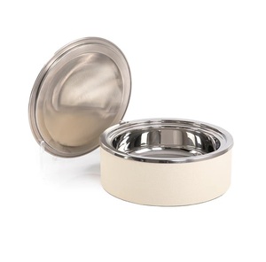Latest Design Wooden <b>Pot</b> with MOP Work and Stainless Steel Inner <b>Pot</b> with <b>Lid</b> and <b>Small</b> Knob Casserole <b>Pot</b> and Dish - Product Image 2
