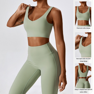 Soutien-gorge de sport pour femmes de haute qualité pour Gym Fitness Running Yoga-Séchage rapide et élastique avec impression de logo personnalisé-Vente en gros - Product Image 2