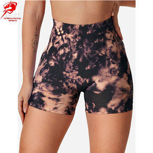 Seamless Biker Yoga Shorts For Women High Waist <b>Tummy</b> <b>Control</b> Gym Fitness Shorts Soft Stretch Comfortable Fit - Product Image 1