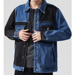 2025 nueva llegada personalizada Hip Hop elegante chaqueta vaquera para hombres mujeres único estilo Patchwork soporte al por mayor personalizado Jean - Product Image 4
