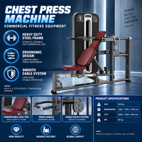 Machine de musculation pectorale multi-angles BN, réglable, avec pile de poids à broches, pour studio de fitness commercial
