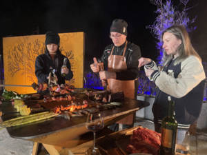 Parrilla de <span class=keywords><strong>barbacoa</strong></span> de carbón Corten personalizada para cocinar al aire libre Parrilla de <span class=keywords><strong>barbacoa</strong></span> <span class=keywords><strong>grande</strong></span> al aire libre para la venta - Product Image 5