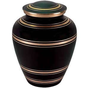 Vente en gros d'urnes funéraires décoratives personnalisées en métal nouveau design fait à la main pour les cendres humaines fabricant de fournitures funéraires - Product Image 3