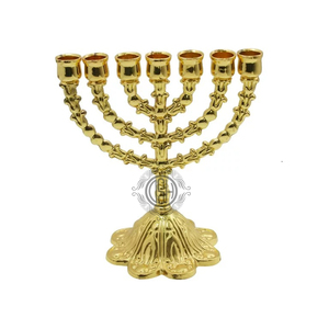 Bougeoir Menorah élégant classique nouveau Design pièce maîtresse en métal pour la maison et l'hôtel pour les décorations de Noël dernière arrivée - Product Image 6