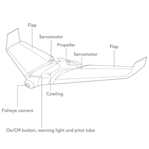 High Quality Parrot <b>Disco</b> Foldable Propeller Drone Durable Blade <b>Accessory</b> Replacement Part - Product Image 4
