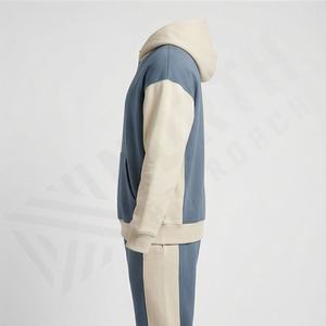 Hot Selling Men Workout Tracksuit Pullover <b>Hoodie</b> Jogger Sweat Suit <b>Running</b> Set Breathable Tech Fleece Athletic Gym Apparel - Product Image 3