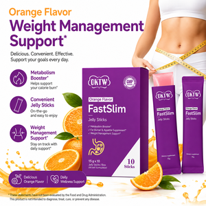 OKTW FastSlim Jelly Sticks, Desintoxicante Natural con Sabor a Naranja, 15 g x 10, Estimulante del Metabolismo, Supresor del Apetito, Suplemento para el Control de Peso - Product Image 2
