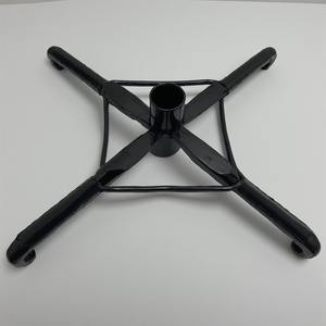 Handcrafted Iron <b>Tree</b> <b>Stand</b> With Rustic Hammered Texture Artisan Detailing Offering Strength And Decorative Holiday Seasonal - Product Image 4