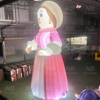 Publicité extérieure personnalisée, poupées gonflables bon marché pour la décoration avec lumière LED