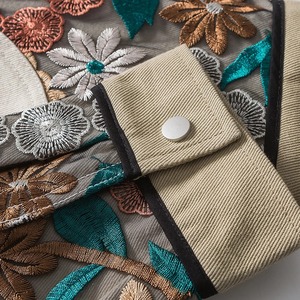 Harajuku Vestes en coton pour femmes Broderie florale Patchwork pour hommes Veste décontractée Varsity Vintage Coupe-vent Confortable Streetwear - Product Image 6