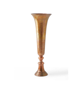 New <b>Unique</b> Design Gold Color Flower <b>Vase</b> Luxury Decorative Good Quality Metal Flower Pot Use for Event Decoration - Product Image 2
