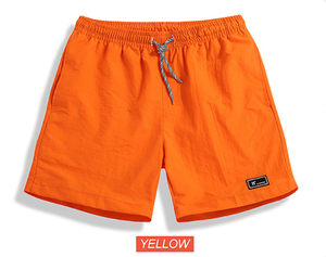 Shorts de sport pour hommes, mi-été, plage, 100% polyester, respirant, séchage rapide, écologique, imperméable, anti-plis, couleur unie - Product Image 3