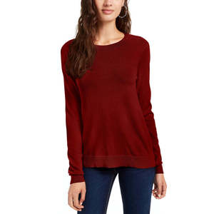 Maglione Girocollo Extra Small Planet Gold per Donna, Traspirante in Mohair, Stile Casual e Fresco per l'Autunno, Rosso - Product Image 1