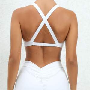 Conjunto de Yoga de entrenamiento personalizado para mujer, medias de gimnasio sin costuras y Sujetador deportivo ajustado con patrón impreso, Fitness sin costuras para mujer - Product Image 4