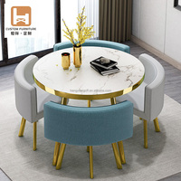 Ensemble de table à manger minimaliste de luxe convertible pour la maison, le café, le magasin, le salon, l'école, la chambre et le restaurant
