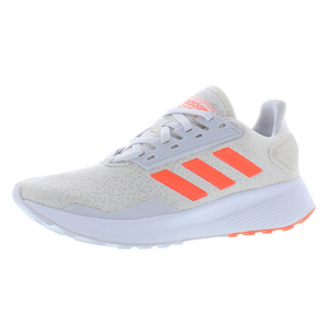 Chaussures Adidas Duramo 9 pour femmes Couleur : Blanc/Gris/Orange 100% authentiques - Product Image 1