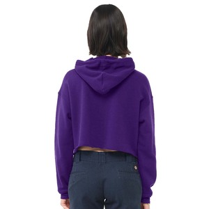 Blusa con capucha de gimnasio para mujer 100% algodón Color sólido Casual ajuste suelto para invierno - Product Image 2