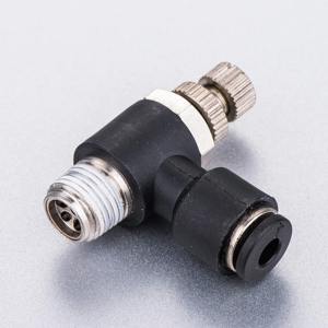 Connecteur de tube pneumatique coude de cloison raccord d'air en laiton à une touche - Product Image 5