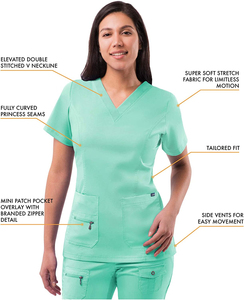 Wholesale Hot Sale Medical <b>Scrubs</b> Uniforms Women <b>Scrub</b> Nurse Uniform Sets for Hospital Oem Service Summer, Hospital <b>Scrubs</b> - Product Image 1