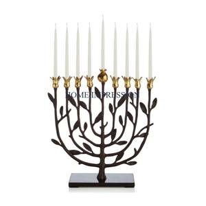 เชิงเทียนทองเหลืองชุบทองชุดเชิงเทียน2ชิ้น - Product Image 5