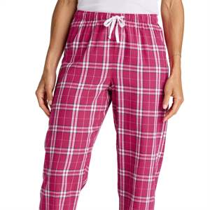 Pantalon de pyjama en flanelle fuchsia foncé à carreaux pour femmes-Bas de vêtements de nuit doux et confortables pour des vêtements de nuit confortables et relaxants - Product Image 5