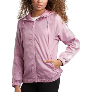 High Quality <b>Lightweight</b> Men's Polyester Windbreaker <b>Jacket</b> Custom Waterproof Hooded Casual Sports Windbreak Front Logo Position - Product Image 1