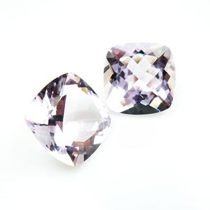 Cojín cuadrado de amatista Rosa Natural 100% de excelente calidad, de corte facetado piedra preciosa, excelente brillo, Gema suelta certificada de Color rosa - Product Image 3