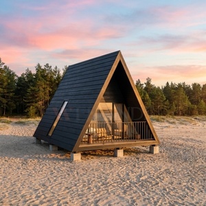 Villa de Lujo con Estructura de Acero y Resort Hotelero Frente al Mar, Diseño Moderno, <span class=keywords><strong>Cabaña</strong></span> de Acero Ligero S410 - Product Image 1