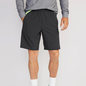 กางเกงขาสั้นกันหนาวแบบลำลองสำหรับผู้ชายสำหรับฤดูร้อนกางเกงผ้าคอตตอนเนื้อหนาแบบหลวมระบายอากาศได้ดีสีพื้นแนวสตรีท - Product Image 2