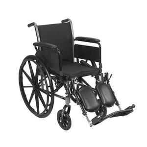 Fauteuil roulant manuel pour adultes avec siège large et confortable, roues stables, assistance à la mobilité quotidienne en intérieur - Product Image 2