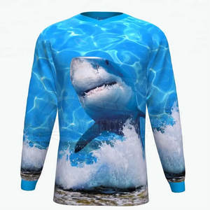 Haute qualité 100% Polyester Sublimation maillot de pêche respirant hommes Sublimation maillot de pêche - Product Image 1