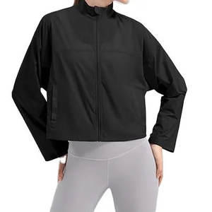 Chaquetas Deportivas de Secado Rápido Personalizadas de Buena Calidad con Cremallera para Correr, Entrenamiento, Ropa Deportiva para Mujer, Yoga, Manga Larga, Top de Gimnasio - Product Image 6