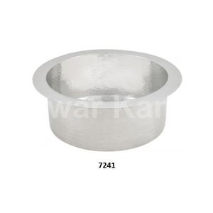 Évier de cuisine rond attrayant traditionnel fabriqué à la main martelé fini en acier inoxydable évier de cuisine de luxe décor à la maison - Product Image 1