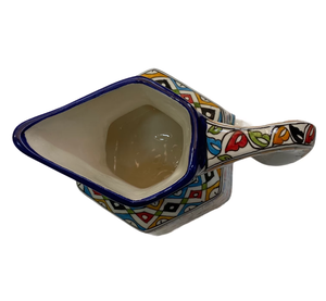 มือวาดโมร็อกโกเซรามิกเหยือกแบบดั้งเดิมที่ทำด้วยมือเหยือกเซรามิกที่มีสีสันน้ำผลไม้หรือน้ำเหยือกตกแต่งบ้าน - Product Image 3